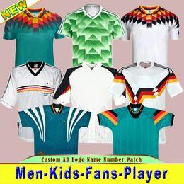 Fans Tops Tees Coupe du monde 1990 1992 1994 1998 1988 Allemagne Rétro Littbarski BALLACK Maillot de football KLINSMANN Matthias maillot domicile KALKBRENNER Retro JERSEY J240309