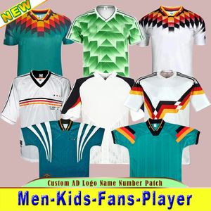 Fans Tops Tees WK 1990 1992 1994 1998 1988 Duitsland Retro Littbarski BALLACK voetbalshirt KLINSMANN Matthias thuisshirt KALKBRENNER Retro JERSEY J240309