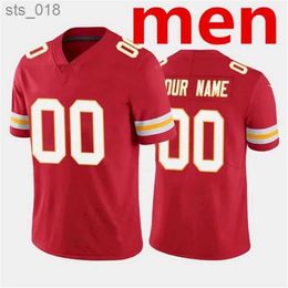 Fans Tops Travis Kelce Mahomes Isiah Pacheco Clyde Edwards-Helaire Jerick McKinnon Skyy Nick Bolton Rashee Marquez Valdes-Scantling Maillot de football H240313
