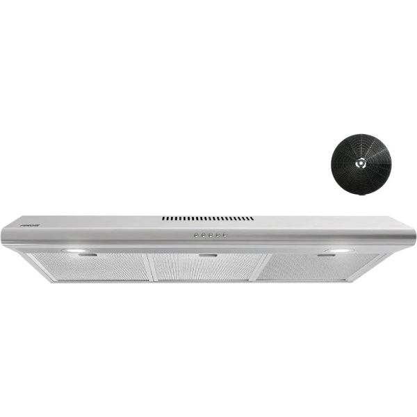 Ventiladores debajo de la campana de gama de rango de 36 pulgadas con conducto con conducto/sin conducto, campana de ventilación de estufa de cocina delgada, luz LED, ventilador de escape de 3 velocidades