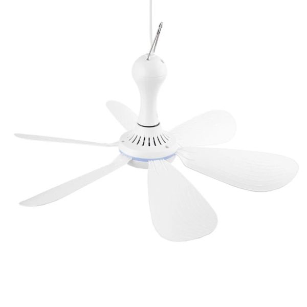 Ventilateurs USB 5V mini ventilateur de plafond énergysavage 5W Summer Summer Cooling Fans plus refroidisseur pour la tente de camping de dortoir à domicile 6 lames