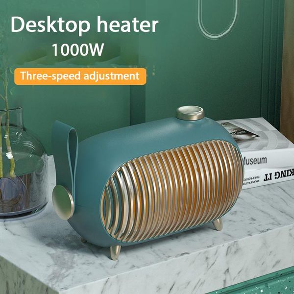 Fans Xiaomi 1000W Mini calentador portátil recargable Escritorio Casa Calefacción Estufa Radiador Calentador Máquina Calentador Ventilador