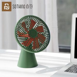 Ventilateurs Youpin Sothing Ventilateur de bureau Version forêt tropicale Mini ventilateur USB rechargeable pour la maison portable amovible Super vent silencieux ventilateur refroidisseur