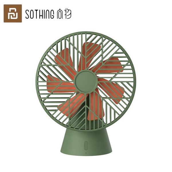 Youpin Sothing – ventilateur de bureau, Version forêt tropicale, rechargeable, Mini ventilateur silencieux amovible, pour la maison, le bureau et l'extérieur