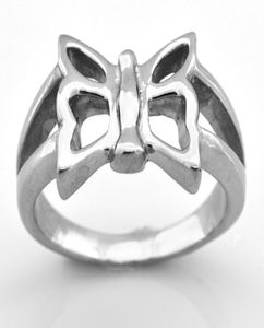 Fanssteel RVS HEREN vrouwen SIERADEN vlinder insect ring mode ring CADEAU VOOR BROERS zusters FSR08W6577993055278530