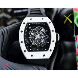 Fantastische ontwerper Mechanisch R i c h a r d Luxe Superstijl Mannelijke polshorloges RM055 YO3Q Automatisch uurwerk Waterdicht horloge keramische kast Saffierspiegel