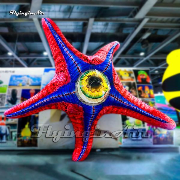 Fantastique grand ballon gonflable de monstre de modèle Animal de thème de mer d'étoile de mer avec le grand globe oculaire pour l'événement