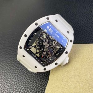 Fantastische superkloon Mechanisch R i c h a r d Luxe designer herenhorloges RM055 WHDW AAA Automatisch uurwerk keramische kast uitgehold Anti-kras Saffierspiegel