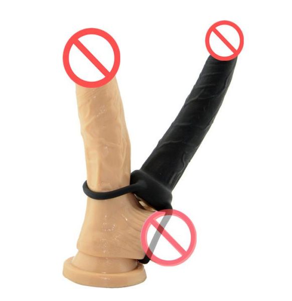 Fantasy 55039039 pénis Strapon gode noir sangle en Silicone sur Double pénétration gode Anal produits sexuels jouets sexuels pour adultes 9934331