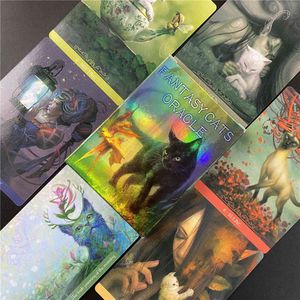 Fantasy Cats Oracle Cards Friends Party Jeu de société Divination Fate play Family Entertainment Table love IVYG