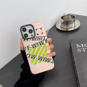 Fantasy Colorful Brand OFF Phone Case pour Apple 14 13 12 11 Anti Drop Phones Étuis de protection personnalisés Femmes Hommes Couverture de téléphone portable