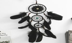 Fantasy Delicate Dream Catchers handgemaakte gevlochten prachtige zwarte veren droomvangers creatief huis oogcatching hangende ornam9788519