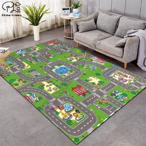 Fantasy Fairy Cartoon Kids Play Mat Board Game Big Carpet for Living Room Cartoon Planet Rugs Maze Princess Castle Style-4 295T