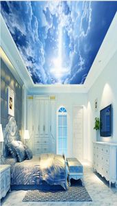 Fantasie hemel wolken plafond muurschildering achtergrond muur Plafond Muurschildering Woonkamer Slaapkamer Behang Home Decor5464174