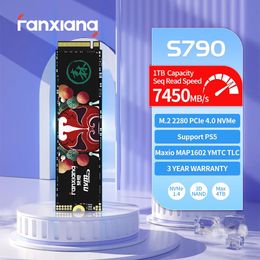Fanxiang S790 7450MBS M.2 SSD 4TB 2TB 1TB TLC HARD DISK M.2 NVME PCIe4.0x4 Interne station met vaste toestand voor laptop Desktop PC 231221