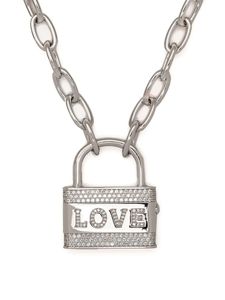 Far Fetch AP M cadena collar marca logo diseñador lujo joyería fina para mujer colgante k Gold Love Heart embellecido Love Lock collar