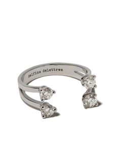 Far Fetch ringen merklogo Delfina Delettrez Dots diamanten ring designer luxe fijne sieraden