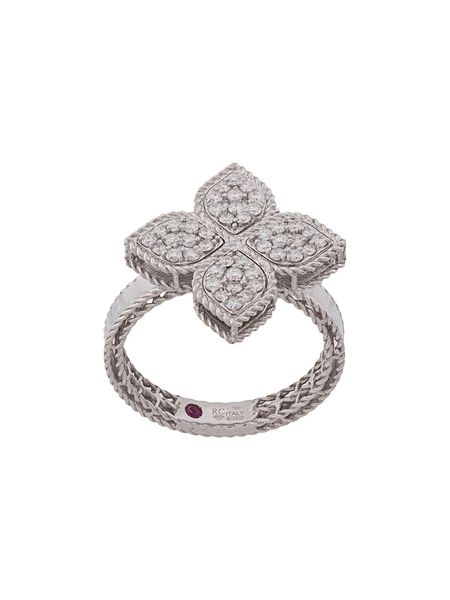 Far Fetch robrto bagues de pièces de monnaie princesse fleur diamant et rubis diamant luxe bijoux fins diamant pavé chevalière bagues de mariage pour couple créatif grande bague