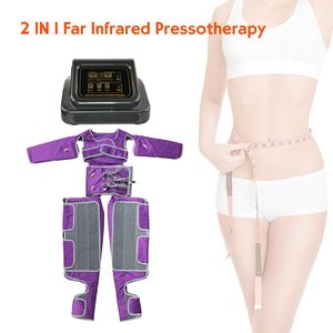 2 In 1 verre infrarood pressotherapie afslank machine sauna luchtdruk lymfedrainage body schoonheidsapparatuur