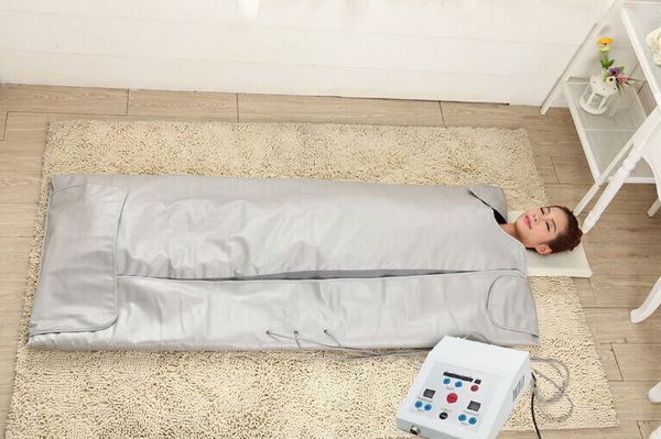 Manta de Sauna infrarroja lejana, manta térmica para pérdida de peso, envoltura corporal adelgazante, bolsa de manta de Sauna portátil, máquina adelgazante FIR