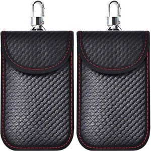 Faraday -zak voor autosleutels Faraday Bag auto sleutel signaal blokkerende zak sleutelloze toegangsleutels Case RFID Blocker Bag voor beveiliging 2414