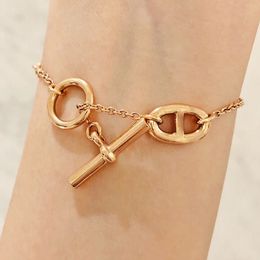 Farandole armband H voor vrouw designer paar Gold vergulde 18k T0p hoogste tegen geavanceerde materialen Europees maat Fashion cadeau voor vriendin met doos 014