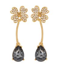 Farfetch Oscar boucles d'oreilles trèfle à quatre feuilles logo de marque de créateur de bijoux de luxe avec boîte boucles d'oreilles plaquées or K cuivre créateur pour femmes cadeaux