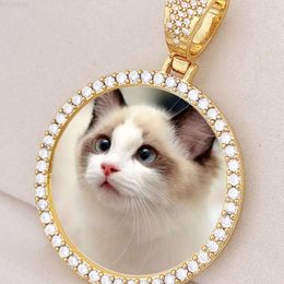 Fartory prix glacé Porsonailzed Vvs Moissanite diamant Pet Photo mémoire pendentif Hip Hop 925 argent Sterling bijoux