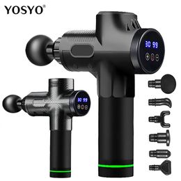 Fascial Massage Gun Electric Percussion Pistol Massager For Body Neck Back Deep Tissue Muscle RelaxationFitness 240509