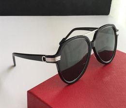 fashion 0159 nieuwe zonnebrilplaat pilot frame met metalen ring retro avantgarde mode stijl topkwaliteit geheel voor vrouwen 01594522617