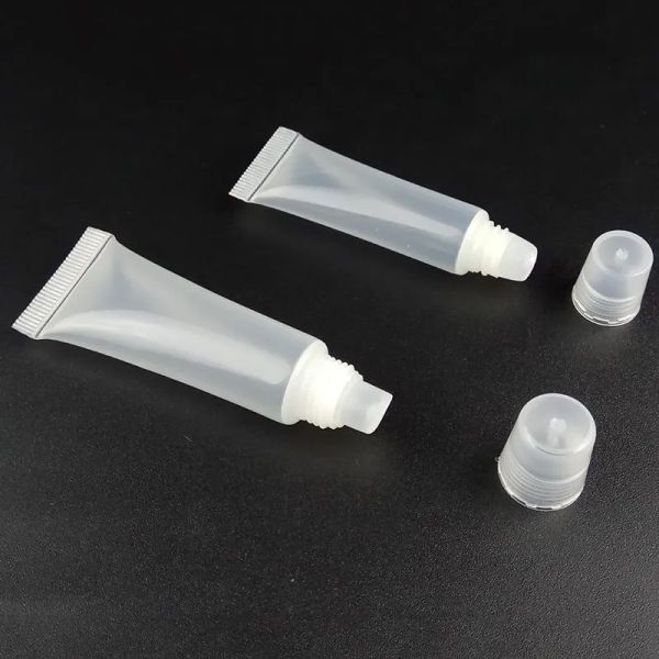 Tubes cosmétiques vides rechargeables de 5ml/10ml, 10 pièces, conteneurs transparents pour brillant à lèvres, outils de maquillage