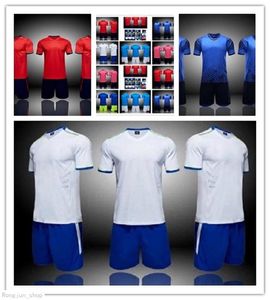 Mode 11 Ensembles de maillots vierges de l'équipe, personnalisés, vêtements de football d'entraînement, course à manches courtes avec short 022