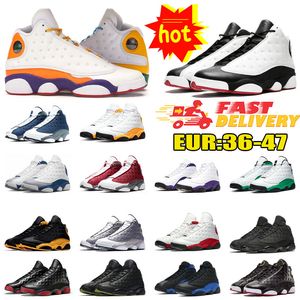 2024 Moda 13s Zapatos de baloncesto 13 Flint Court Púrpura Valiente Azul Hyper Royal Del Sol Bred Black Cat Obsidian Dirty Bred Entrenadores deportivos Zapatillas deportivas Tamaño grande