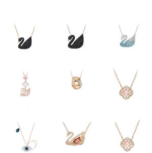 Mode 14k gouden zwaan dames kloppende hart diamant hanger ontwerper ontwerper ketting ins stijl ketting emotionele geschenk sieraden voor vrouwen uitdrukken hun liefde