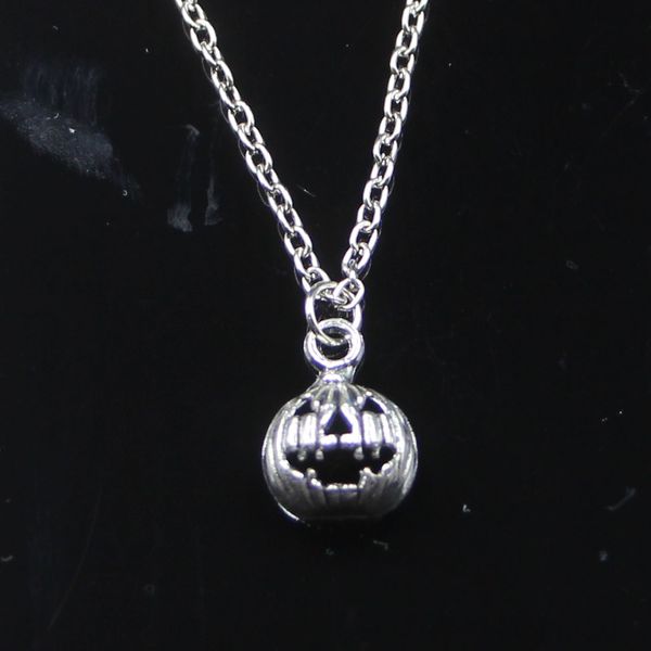 Mode 16 * 12 mm Punpkin Jack O Lantern Halloween Pendant Collier Link Chain pour collier de cou femelle Creative Jewelry Party Gift