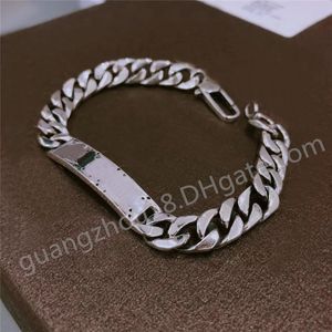 Bracelet chaîne crâne en acier titane, 17cm 18.5cm, à la mode, pour amoureux, avec boîte cadeau, vente au détail, en Stock SL011