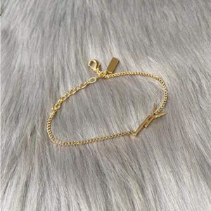 Fashion 18K Gold Y Charm Designer Bracelets for Women Party Wedding Lovers Gift Engagement Bijoux GFJKB