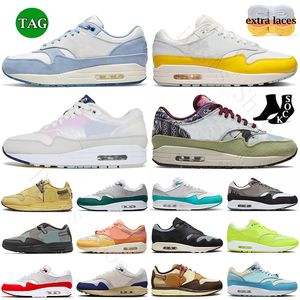 Mode 1s og one 87 1 chaussures de course hommes des femmes designer sean wotherspoon patta monarch Travis orange gise cactus jack volt blue gale royal rouge taille eu36-47