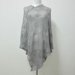 Mode- 2017 lente meisje jurk luxe witte haak poncho vrouwen mode sjaal sjaal poncho wraps accessoires