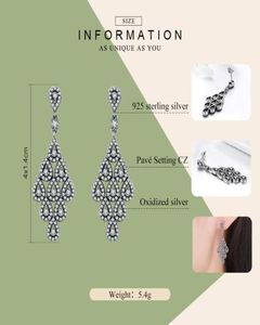 Fashion 2018 Nieuwe echte 925 Sterling Silver Cascading Glamour Drop Earrings For Women Wedding Party S925 Silver Jewelry XCHS516 6772711