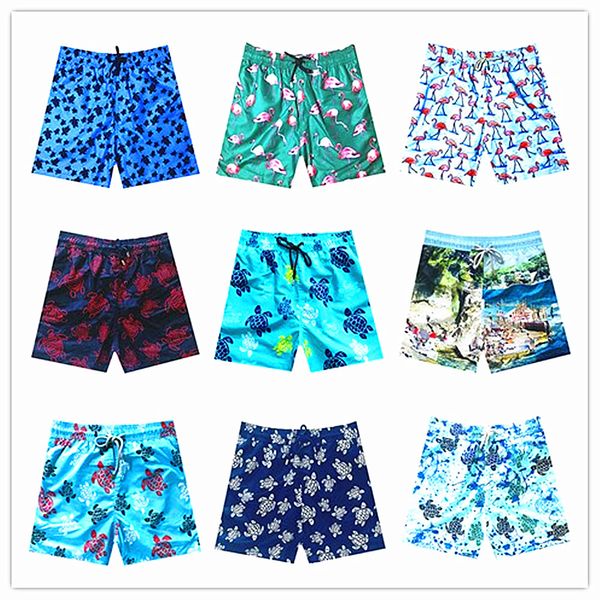 Fashion-2019 Brand Vilebre Men Beach Board Shorts Shorts de maillots de bain 100% Turtles secs rapides mâles Male