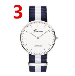 Relojes de cuarzo clásicos para hombre y mujer, reloj de pulsera informal de nailon de 40mm con banda de lona, reloj de pulsera femenino de alta calidad