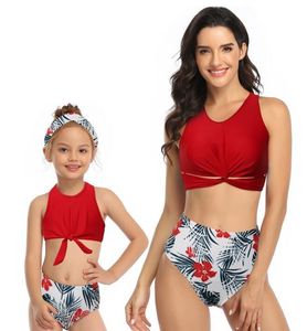 mode 2024 zeemeermin een stuk hoge taille flash moeder dochter ouder kind print sexy yakuda flexibele stijlvolle luipaardprint bikini sets