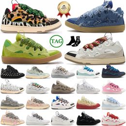 Mode 2024 Designer tennis buitengewone casual schoenen sneaker emed lederen stoeprand sneakers heren dames schoenen rubber plat platform scarpe veter maat eu3-46