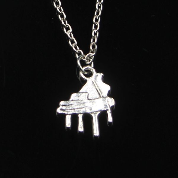 Mode 21*16mm Grand Piano pendentif collier lien chaîne pour femme collier ras du cou bijoux créatifs cadeau de fête