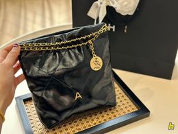 Moda 22 Bolsas de compras 2023 Monedero de diseñador para mujer Bolsos de lujo Bolsos Crossbody Espejo Calidad Cadena Embrague CC Bolsa Cuero genuino Mujer Cadena Lady Bolsa de hombro