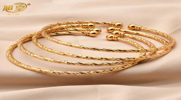 Fashion 24k Gold Bracelet Bangle de lujo ajustable para mujeres Turcash Indian S Dubai Jewelry4119439