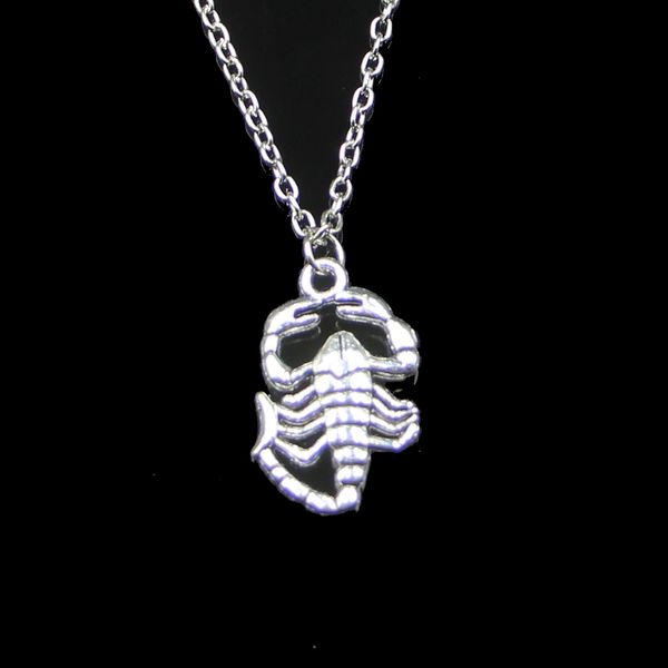 Mode 26*15mm Scorpions pendentif collier lien chaîne pour femme collier ras du cou bijoux créatifs cadeau de fête