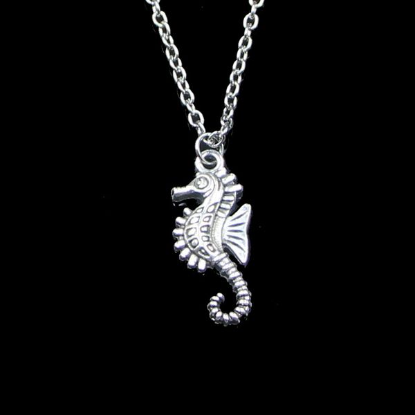Mode 29*12mm hippocampe hippocampe pendentif collier lien chaîne pour femme collier ras du cou bijoux créatifs cadeau de fête