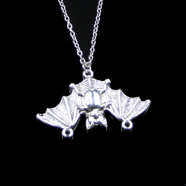 Mode 29 * 47mm chauve-souris Vampire Dracula connecteur pendentif collier lien chaîne pour femme collier ras du cou bijoux créatifs cadeau de fête